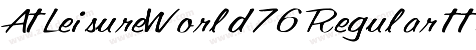 AtLeisureWorld76 Regular ttext字体转换